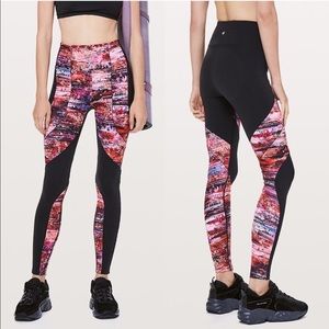 Lululemon sweat & repeat floral leggings